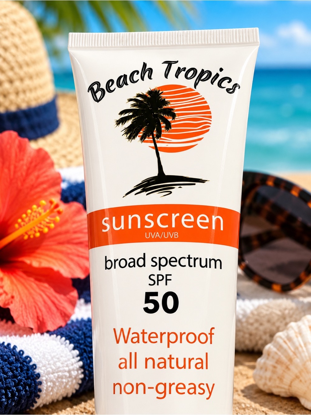 Flask SPF 50 Waterproof Sunscreen - Picture 2 of 5